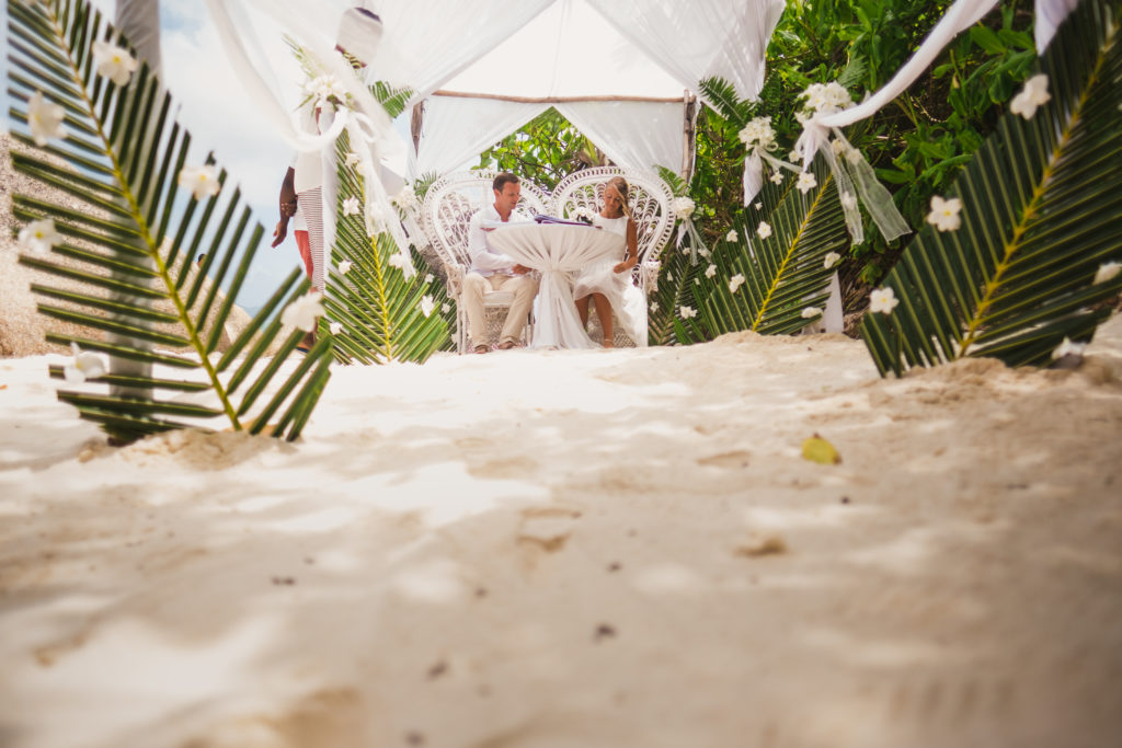 Hochzeit auf den Seychellen Traumstrand